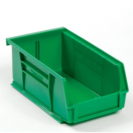 Global Industrial Colored Bin, Plastic, Green, 3 in H, 4-1/8 in W 269681GN